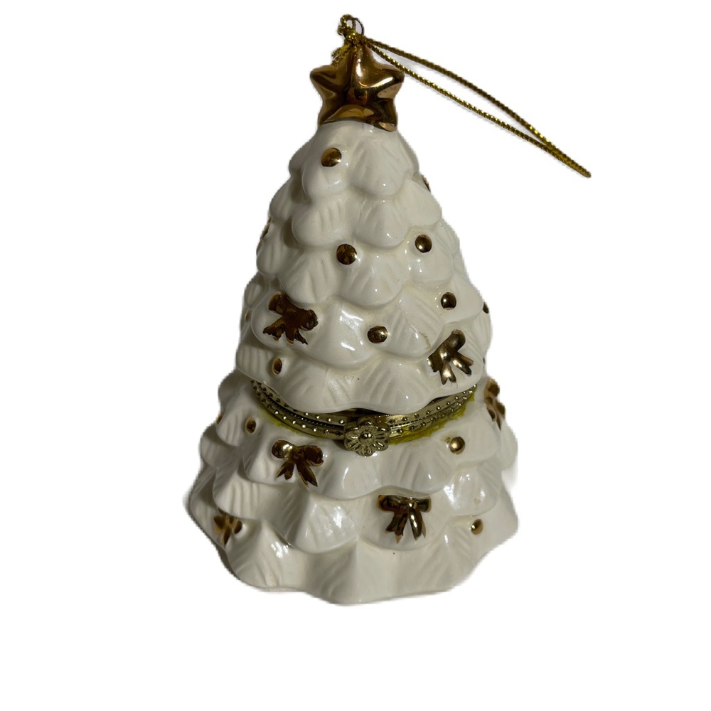 MR. CHRISTMAS Ceramic Xmas Tree Musical Ornament